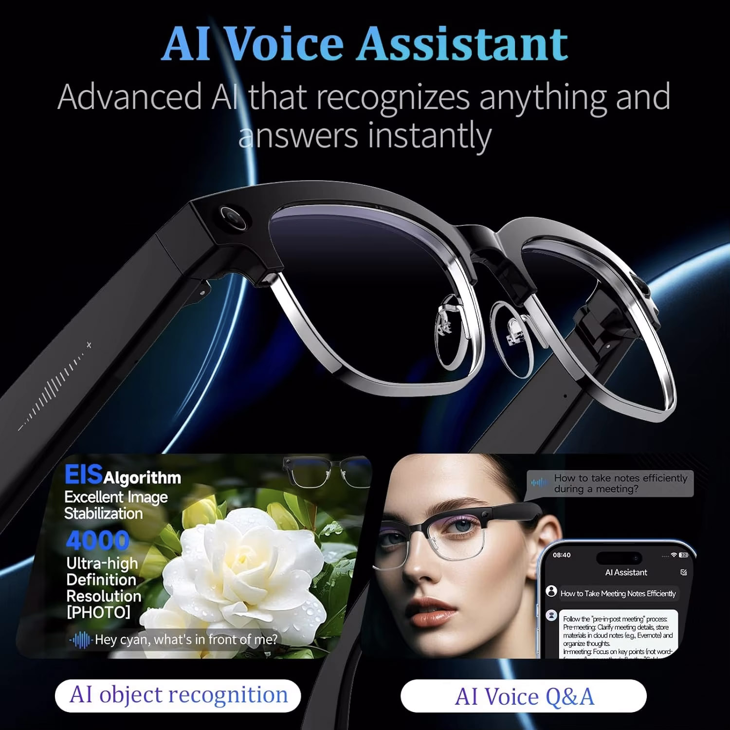 2026 World Premiere 4K HD Came – Smart Glasses Lens Bewertung und Preis