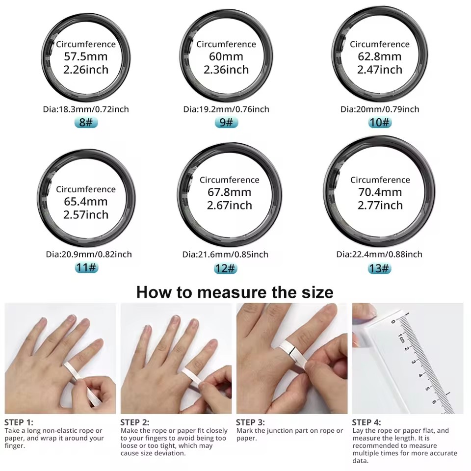 R09 Smart Ring Men Women with  – Temperature Ring Skin Bewertung und Preis