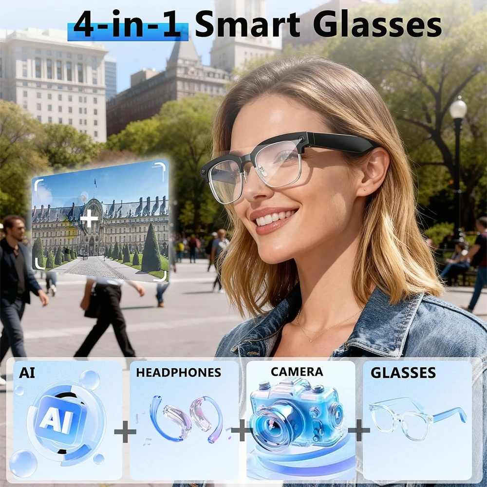 4K Smart AI Glasses 8MP Camera – Smart Glasses Lens Bewertung und Preis