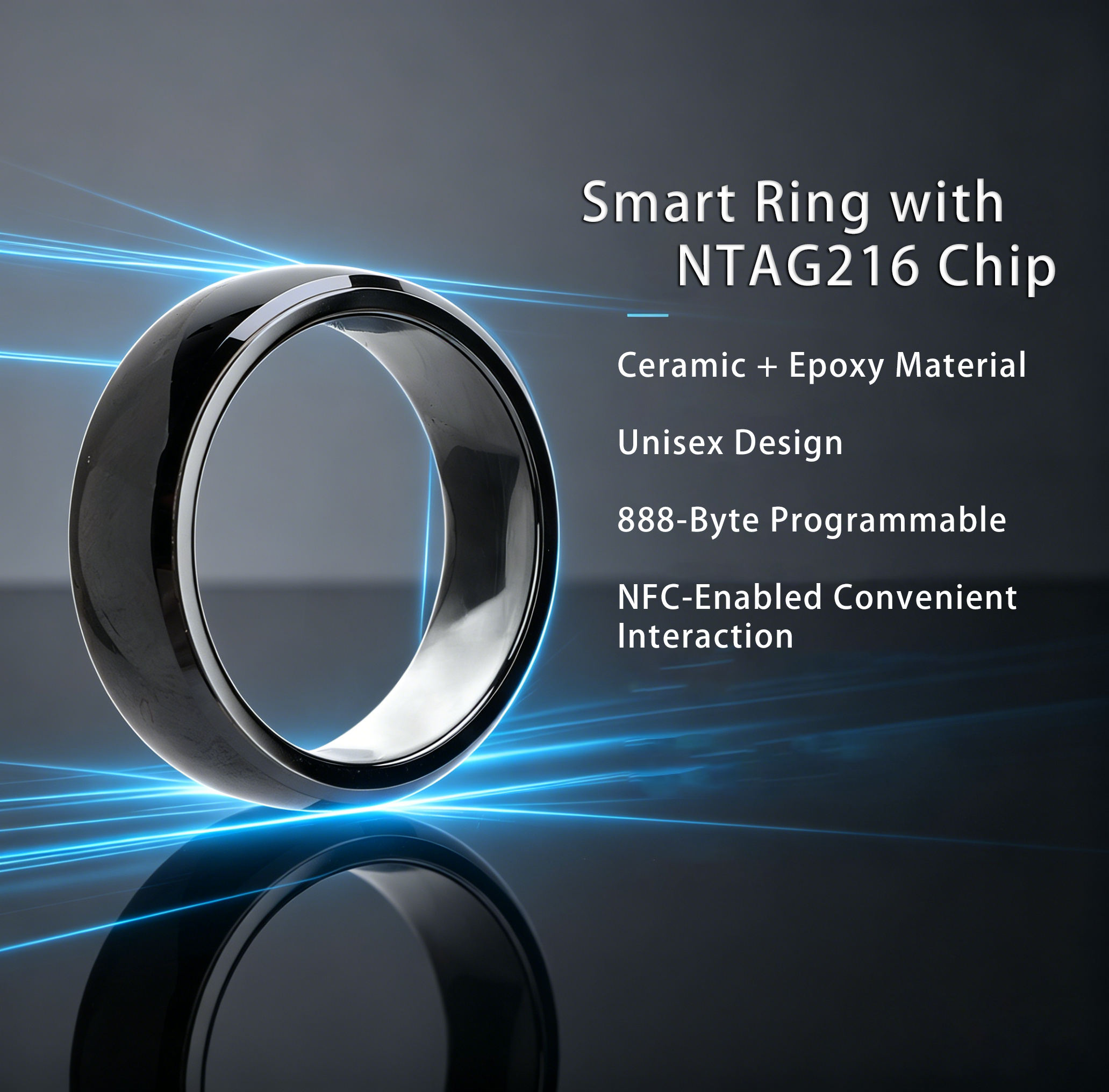 Ntag216 NFC Full Ceramic Smart – Smart Ring Nfc Pay Bewertung und Preis