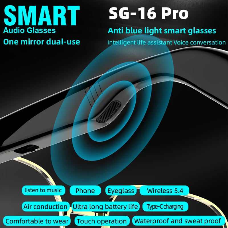 Lenovo New SG-16 Pro Smart Aud – Smart Glasses Lens Bewertung und Preis