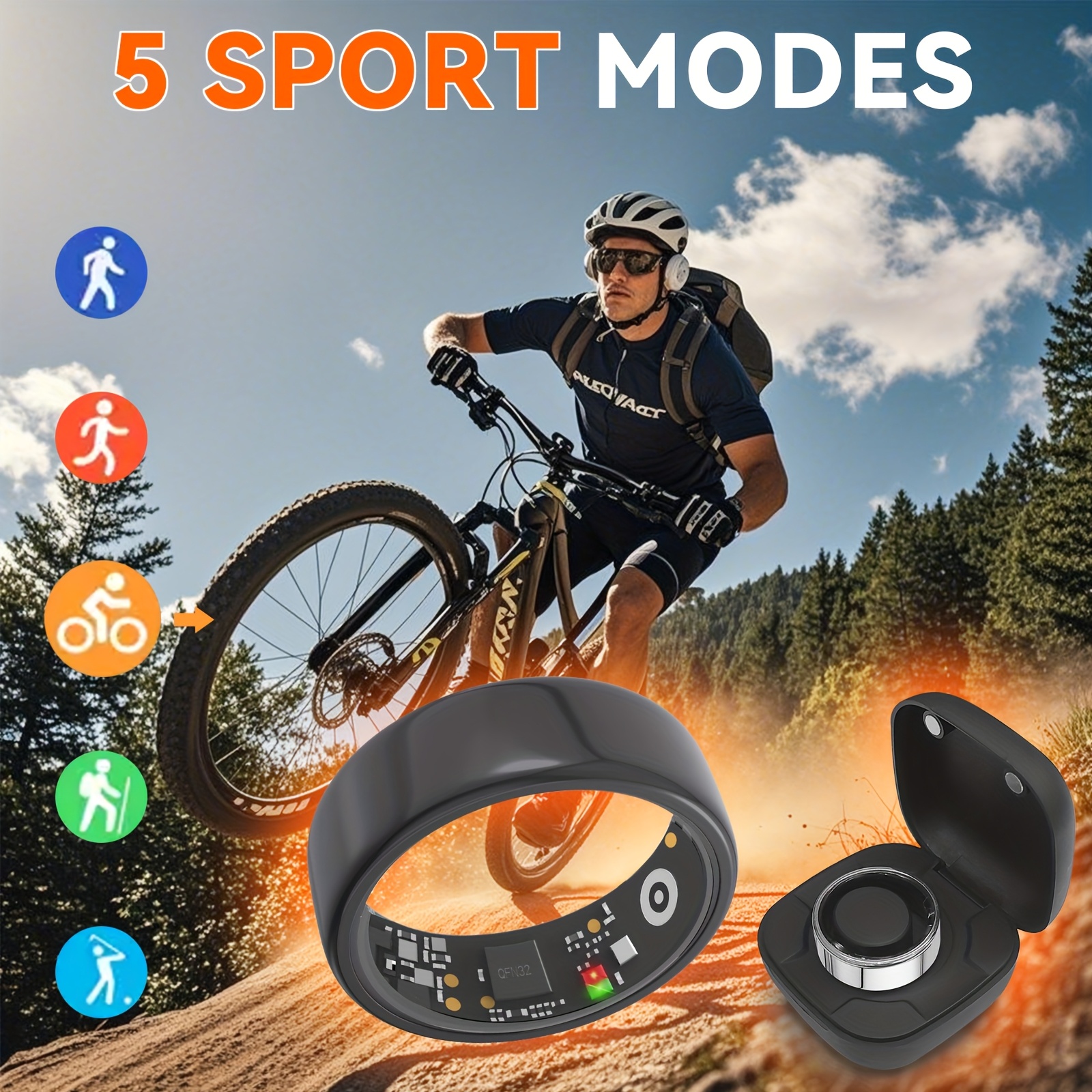 Smart Ring Men Women With Char – Temperature Ring Skin Bewertung und Preis
