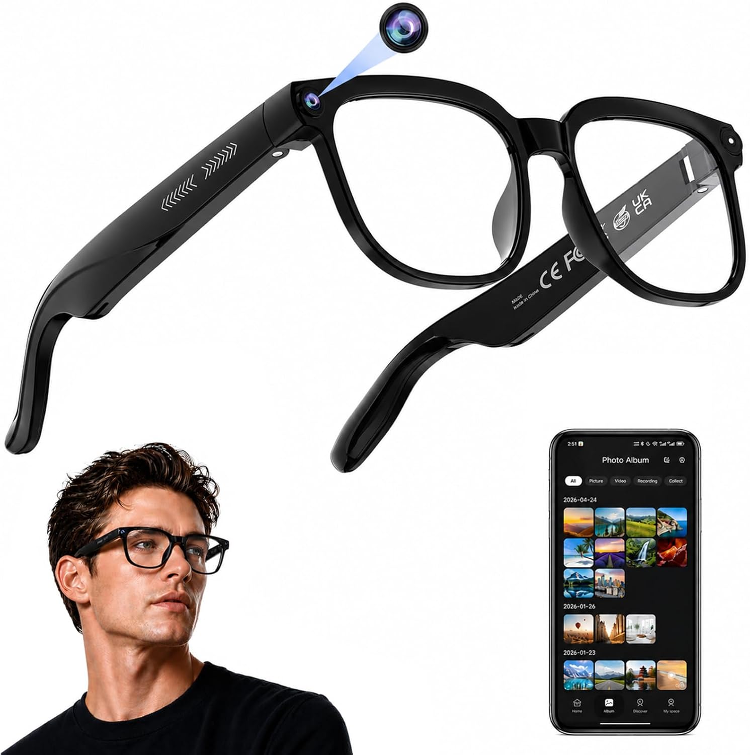 AI Smart Glasses: 4K Camera, R – Smart Glasses Lens Bewertung und Preis