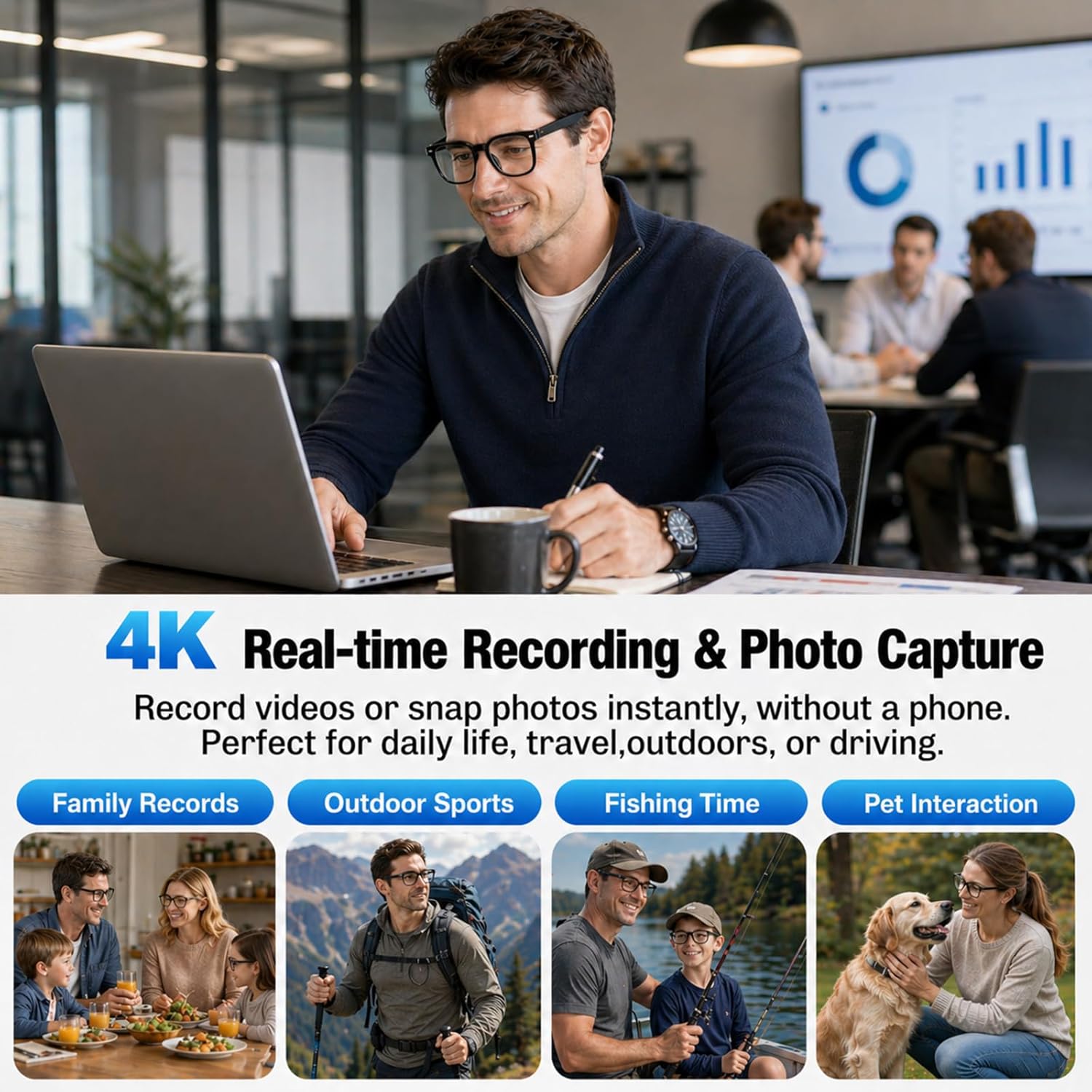 AI Smart Glasses: 4K Camera, R – Smart Glasses Lens Bewertung und Preis