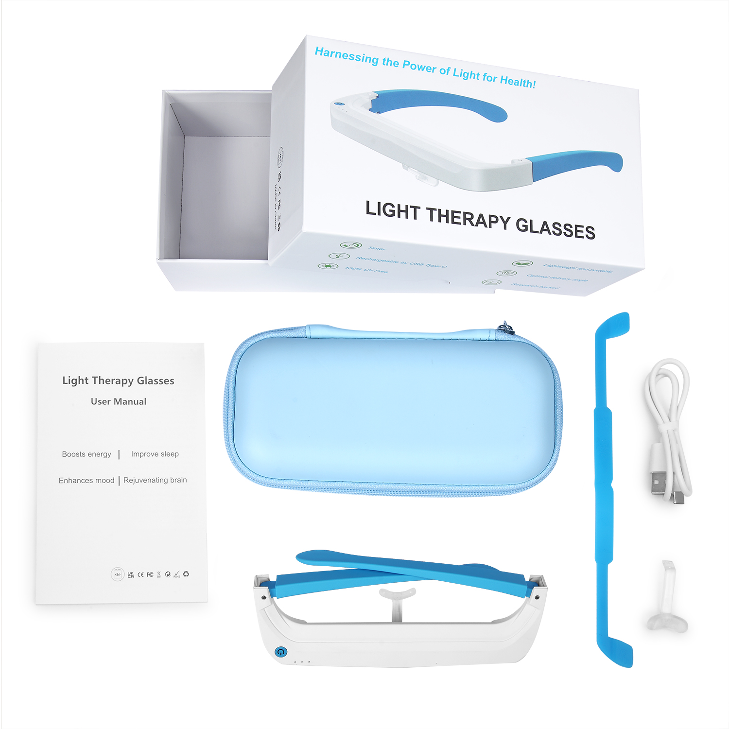 Sleep-aiding and Mind-calming  – Light Therapy Glasses Bewertung und Preis
