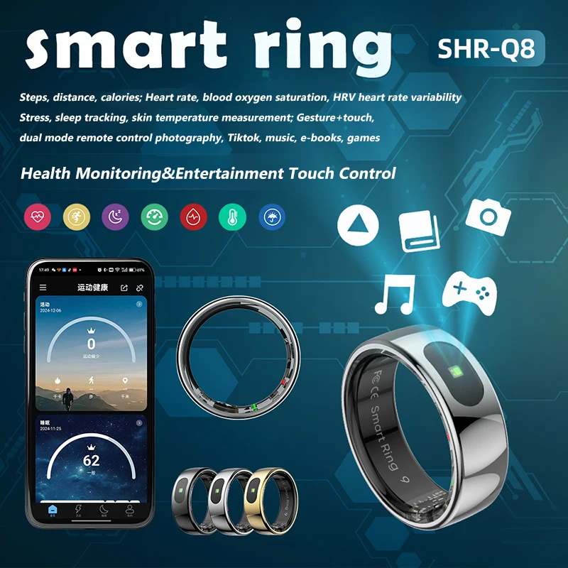 R08 Smart Ring Men Women Charg – Temperature Ring Skin Bewertung und Preis