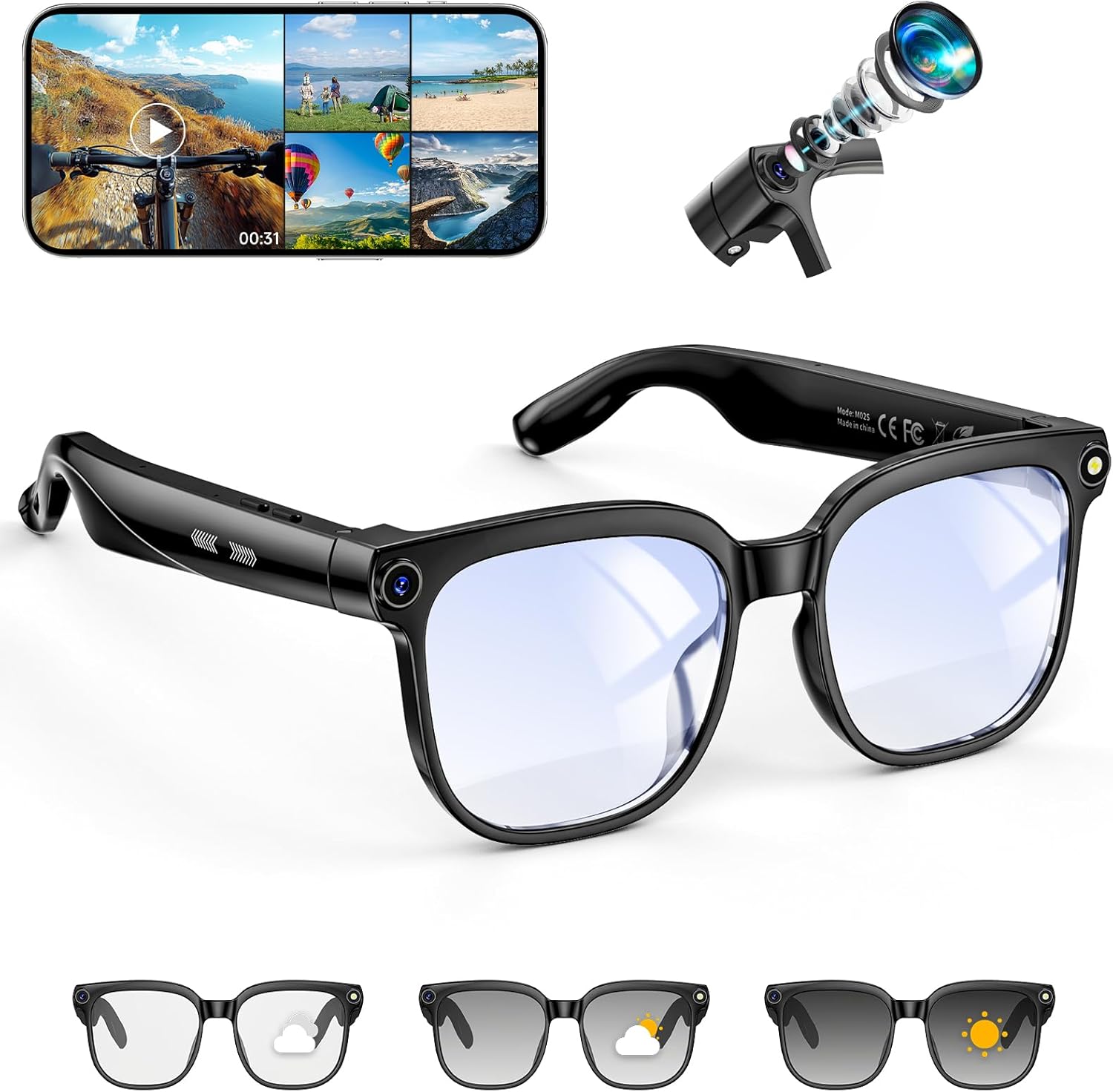 8MP Camera Smart Glasses: 4K P – Smart Glasses Lens Bewertung und Preis