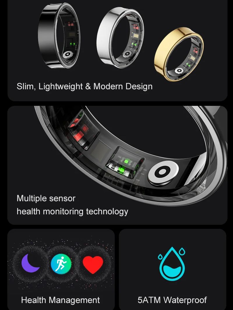 New Smart Ring R09 Health Moni – Temperature Ring Skin Bewertung und Preis