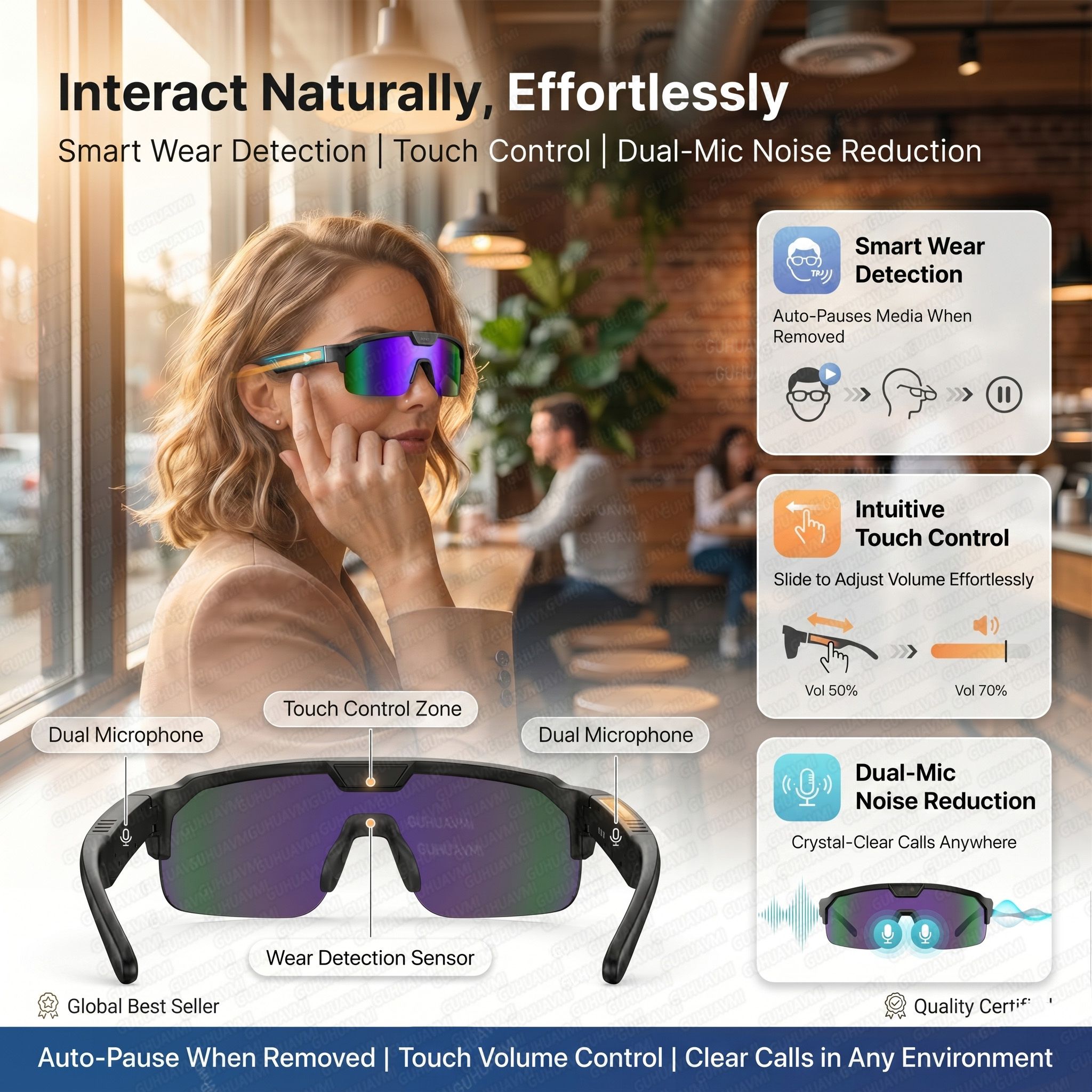 Smart Glasses with 4K HD Anti- – Smart Glasses Lens Bewertung und Preis